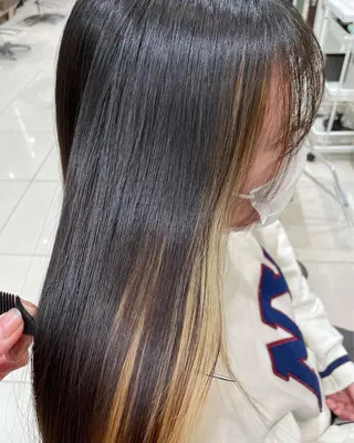 ロング パーマ 美髪×縮毛矯正 水上真由美😘のヘアスタイル