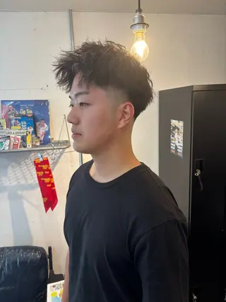 パーマ メンズ 川端 隼平のヘアスタイル