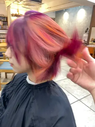 ショート カラー SALOWIN原宿iori店 1F所属・ﾃﾞｻﾞｲﾝｶﾗｰ /ﾕｳﾀﾏﾝ👽のヘアスタイル