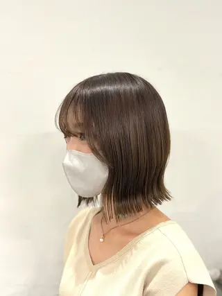 ミディアム 無料カットモデル ユナのヘアスタイル