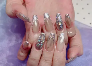 ロング 🎀CUTEE 🎀レイのネイルデザイン
