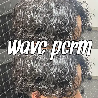 ショート パーマ メンズ パーマ/ダブルカラー ブリーチ⭐️海斗のヘアスタイル