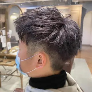 ショート カラー メンズ メンズパーマ 西條真治のヘアスタイル