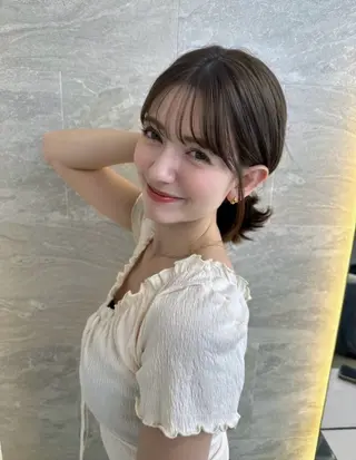 ミディアム Haruna 💜のヘアスタイル