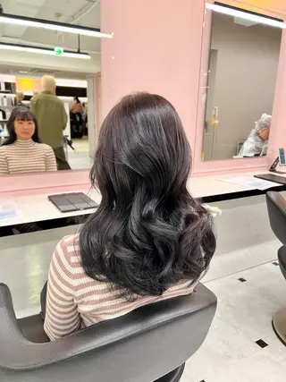 ロング まつパ/ケア ブリーチ/sEnAのヘアスタイル