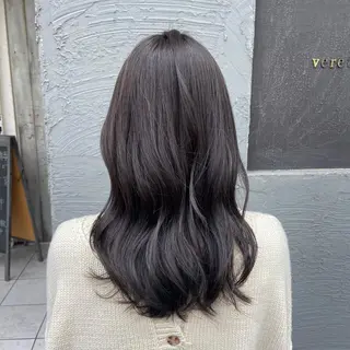 ロング カラー 馬場 瑞穂のヘアスタイル