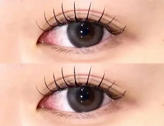 マツエク・マツパ eve🐰束間まつ毛 /透明感カラーのマツエク・マツパデザイン