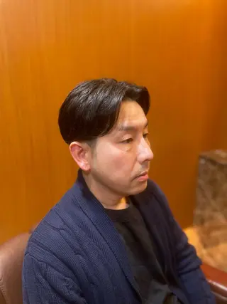 ミディアム メンズ ヘアモードキクチ銀座店所属・たかいさき ٩(๑❛ᴗ❛๑)۶のヘアスタイル