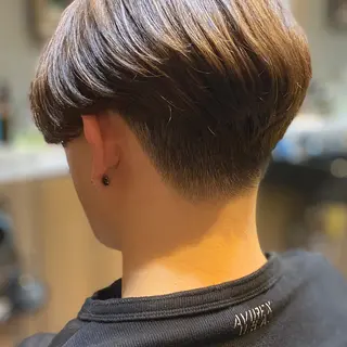 ショート カラー パーマ メンズ キッズ BARBER SHOP SUBARU men'sgrooming所属・下村 央志のヘアスタイル