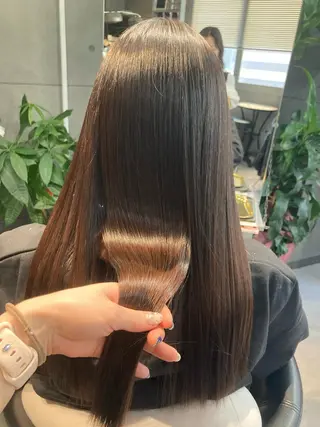 ロング 髪質改善☺︎縮毛矯正 ふじい まりんのヘアスタイル