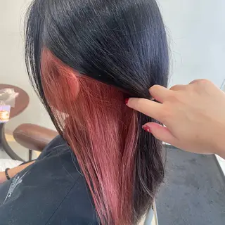 セミロング カラー 西村 亜弥のヘアスタイル
