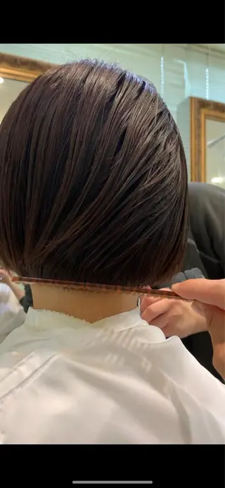 ショート タンバルモリパーマ 礒井メンキのヘアスタイル