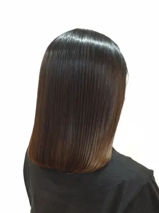 ミディアム パーマ Annon プライベートサロンのヘアスタイル