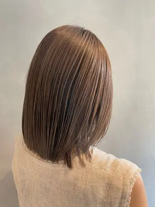 ミディアム 長谷川 沙紀のヘアスタイル