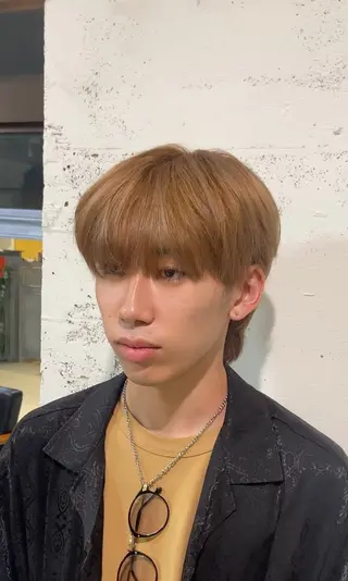 メンズ メンズカット/韓国 ウルフ/毛流れのヘアスタイル