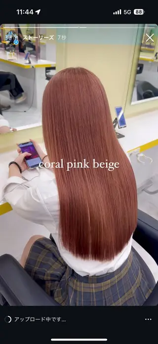 ロング 肌なじみベージュ 🦋azu🦋のヘアスタイル