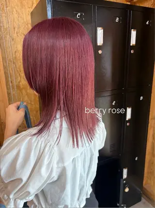 カラー 🩷推し活カラー ぷつっとボブchiaのヘアスタイル