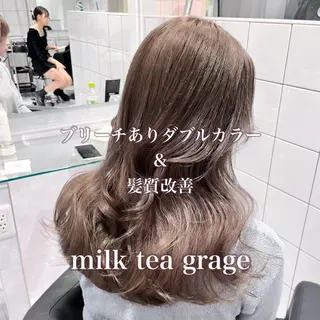 カラー 🩶透明感ミルク ティー🩶 maoのヘアスタイル