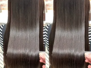 ロング 服部大地/ブリーチ 無しWカラー髪質改善のヘアスタイル