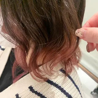 ミディアム カラー 浦﨑 笑美里のヘアスタイル