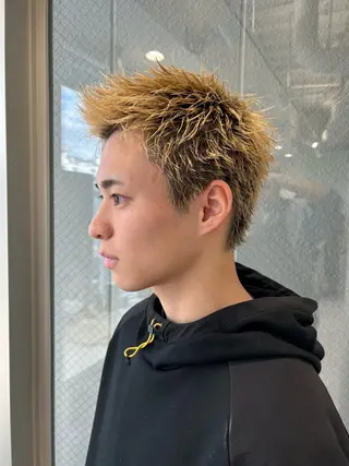 ショート カラー メンズ メンズ特化❤️‍🔥 パーマ職人江口佳乃のヘアスタイル