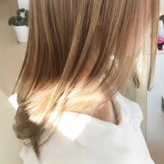 セミロング カラー 武田 清久のヘアスタイル