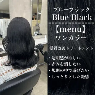 セミロング カラー パーマ ヘアアレンジ メンズ キッズ 🌿暗髪/髪質改善 /コテ巻きパーマ🌿のヘアスタイル
