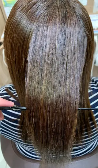 セミロング カラー MINX中村 公亮/デザインパーマのヘアスタイル