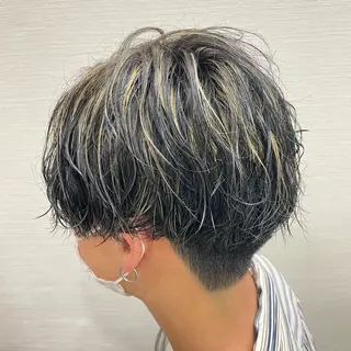 ショート カラー メンズ 🦋髪質改善 今宮梨沙🦋のヘアスタイル