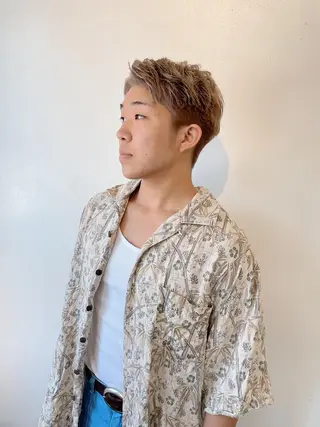 カラー メンズ h a k u 大倉 卓人のヘアスタイル