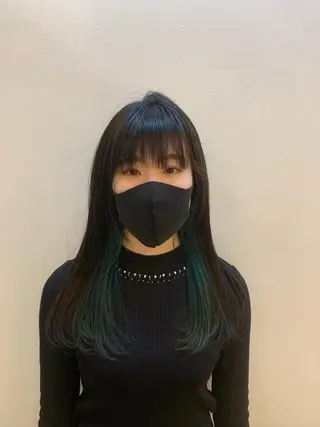 ロング カラー ヘアアレンジ 〽️magico/ ウルフDaiki〽️のヘアスタイル