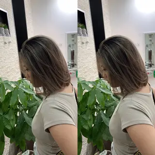 ミディアム Y Uのヘアスタイル