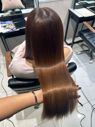 カラー 透明感カラー💙 束感まつげ🪼海月のヘアスタイル