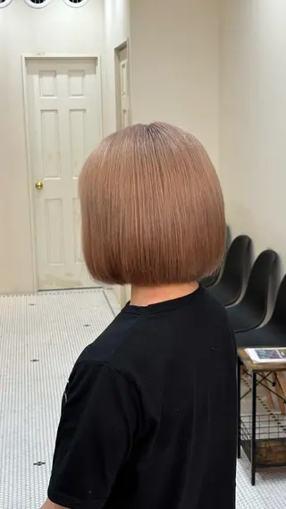 ミディアム カラー 横山 渚のヘアスタイル