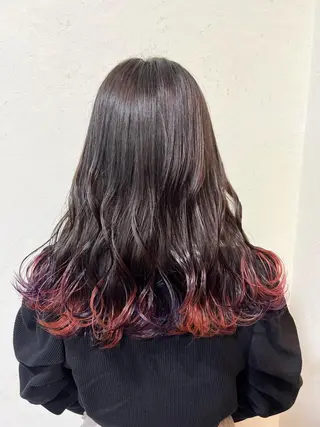 セミロング カラー mana .のヘアスタイル