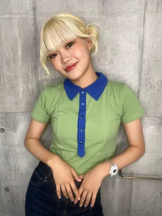 ロング カラー SHURI❤️🔥 中/韓mix ♡のヘアスタイル