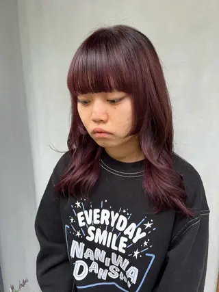 セミロング ENIF 大島 芽生のヘアスタイル