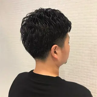 ショート パーマ メンズ icie所属・大阪ヴィーガンサロン KANAKOのヘアスタイル