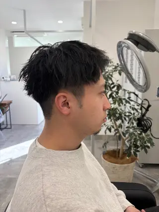 ショート パーマ メンズ 💝似合わせカット& カラーUruna💝のヘアスタイル