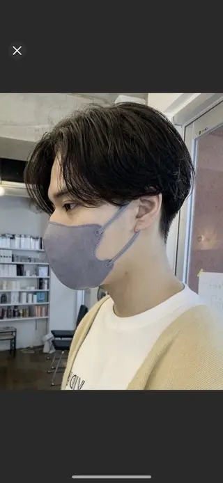 パーマ メンズ 伊藤恵悟 モデル募集のヘアスタイル