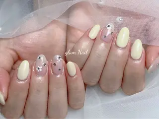 ネイル エツメ💅 長さだし🎀デザインのネイルデザイン