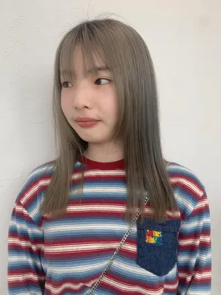 セミロング kitagawa mayuのヘアスタイル