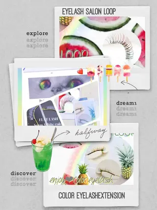 カラー メンズ マツエク・マツパ アイブロウ eyelash salonLoopꨄのマツエク・マツパデザイン