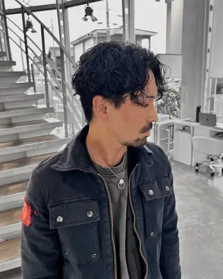 ショート パーマ メンズ メンズ🔥 撮影モデル募集のヘアスタイル