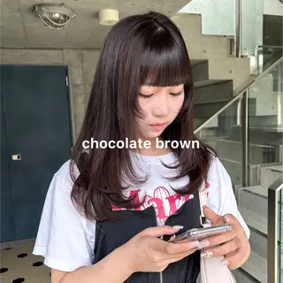 カラー 暖色カラー推し/ トヤエリコのヘアスタイル