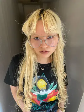 ロング カラー ケアパーマ/ブリーチ daisukeのヘアスタイル