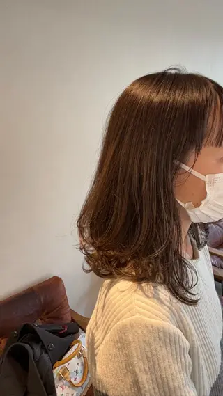 ミディアム ボブ/メンズカット パーマ/ホノカのヘアスタイル