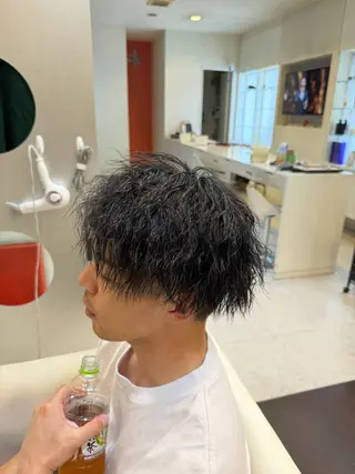 パーマ メンズ 長屋 裕也のヘアスタイル