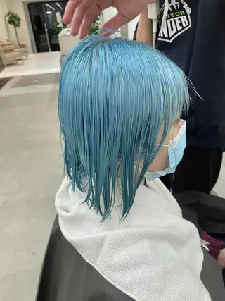 ミディアム カラー ✅ケアブリーチ✅ トヨオカ ノブヒデのヘアスタイル