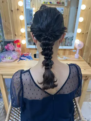 セミロング ヘアセット/金山 佐野 妃都美のヘアスタイル